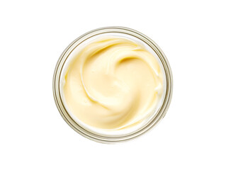 a bowl of white cream