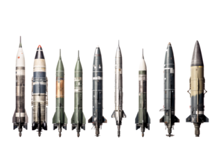 a group of rockets