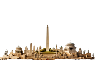 a monument on a hill