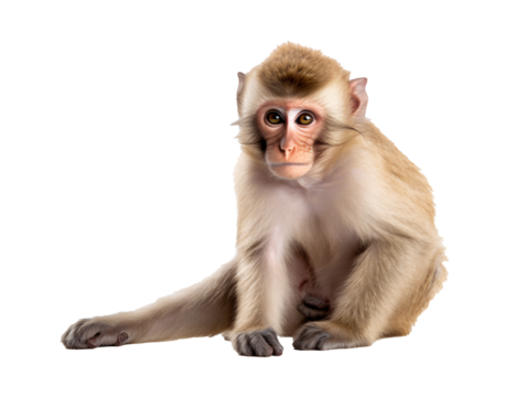 a monkey sitting on the floor