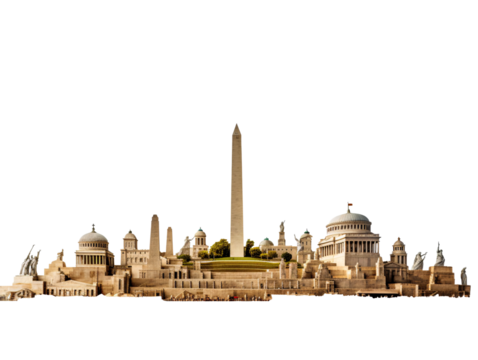 a monument on a hill