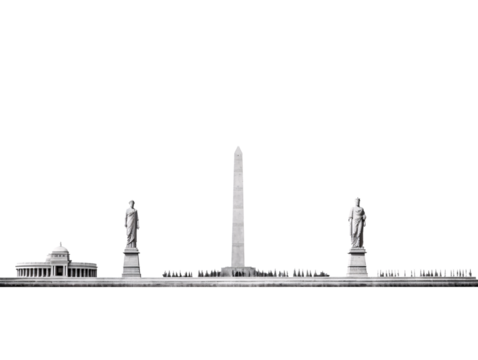 a group of black objects