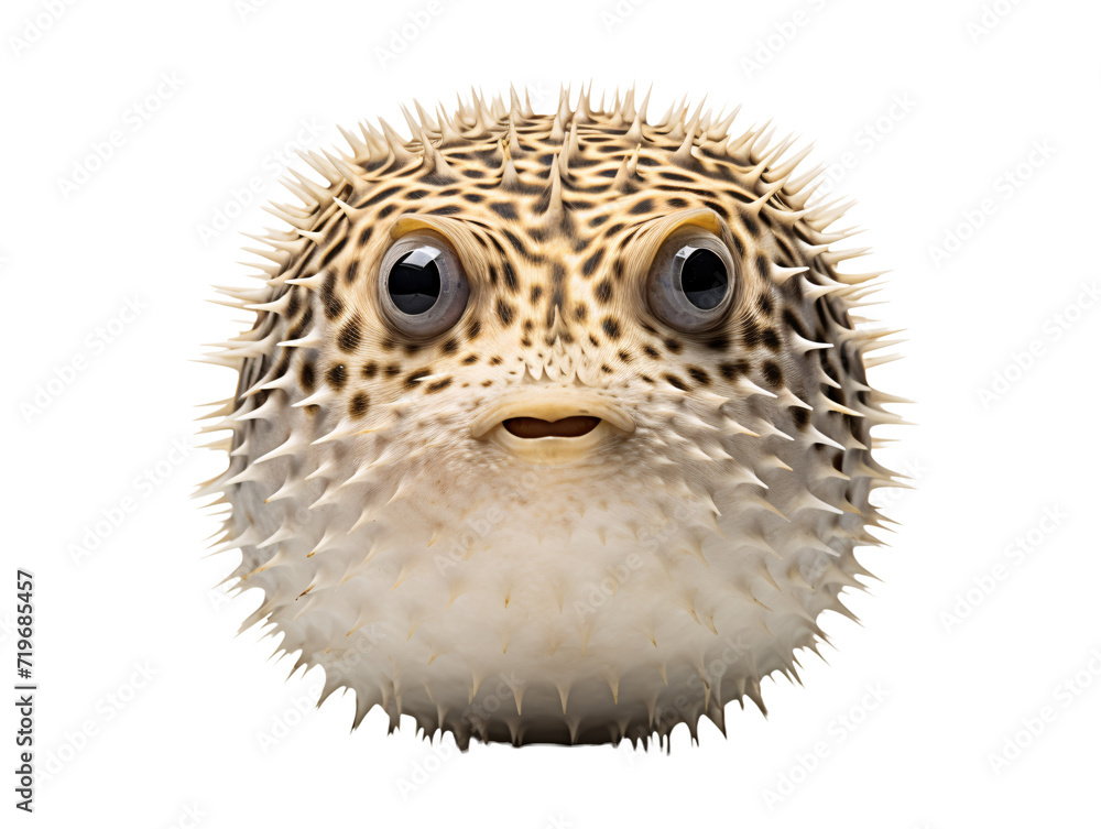 Wall mural a puffer fish with spikes - Wall murals