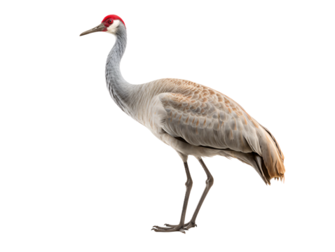 a bird with a red head