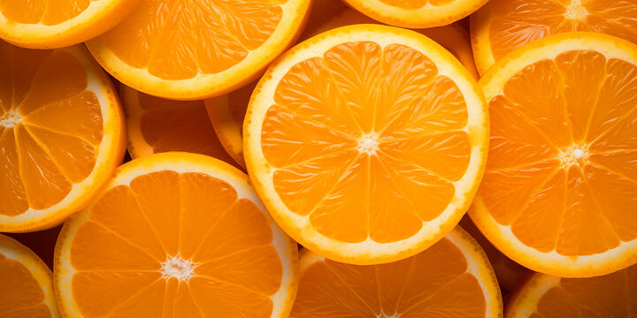 orange slices background