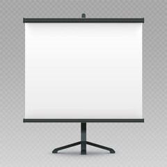 Blackboard with paper for lecture, presentation, planning, analysis or graphs. Realistic poster panel. Vector illustration