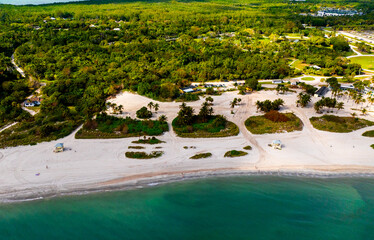 Drone view of Florida beach’s 