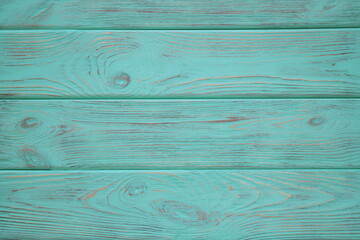 Turquoise wooden backdrop, wood texture surface, mockup