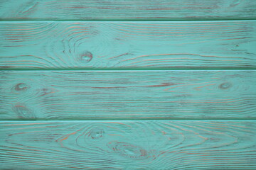 Turquoise wooden backdrop, wood texture surface, mockup