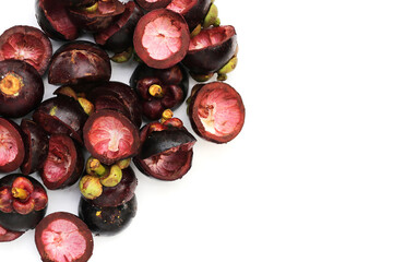 Fresh mangosteen peel. Mangosteen peel as a good cure for upset stomachs, inflammation on the skin,...