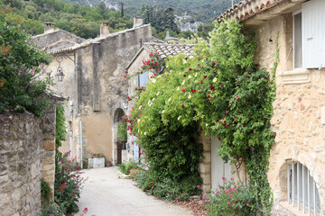 Fototapeta na wymiar Das alte Dorf Oppède Le Vieux im Luberon, Provence, Frankreich