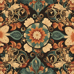 seamless vintage floral pattern