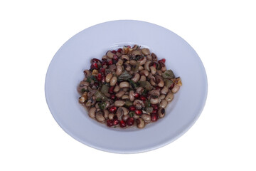 Black Eyed Pea Salad, a traditional Turkish appetizer. Healthy vegan salad.