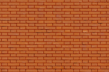 Orange brick background, Abstract geometric pattern texture, Red brown bricks block texture, Outdoor building wall, Can be used as background for display or montage products.