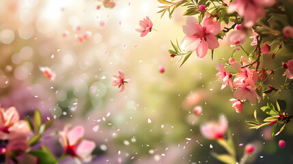 Spring bloom against a shimmering light background.