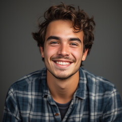 Fototapeta premium portrait of a smiling young man