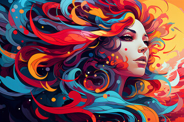 Artistic Exploration with Colorful Vectors: Vexel Arts