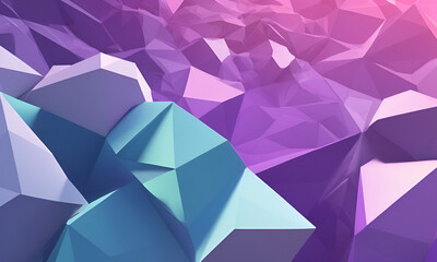 3d illustration Abstract low poly background