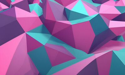 Obraz premium 3d illustration Abstract low poly background
