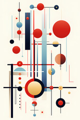 Bauhaus-Inspired Geometric Pattern: Bauhaus