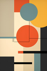 Bauhaus-Inspired Geometric Pattern: Bauhaus