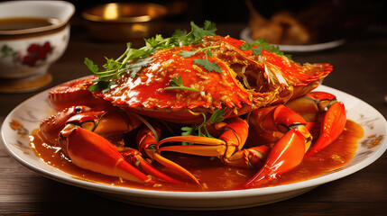 cooked crab on a plate