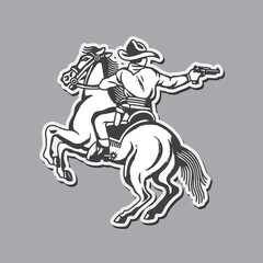 Old School Cowboy Shooting Pistol.