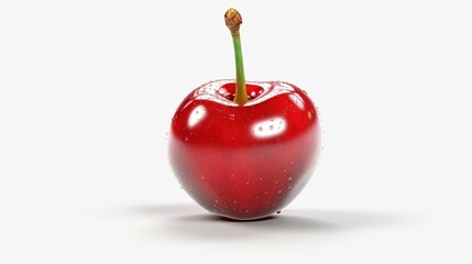 cherry fruit icon isolated on transparent background Ai Generative