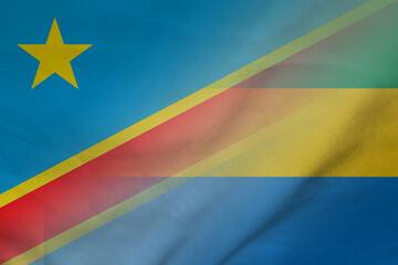 Democratic Republic of the Congo and Gabon state flag international negotiation GAB COG
