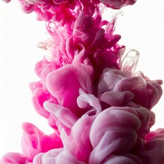 Obraz premium Ink in water isolated Rainbow of colors