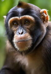 Cute Monkey Portrait in Jungle