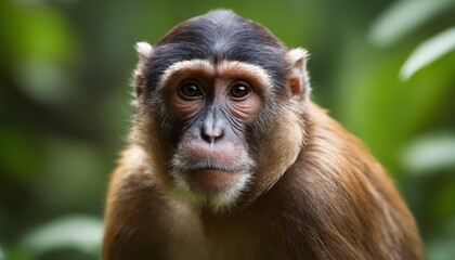 Fototapeta premium Cute Monkey Portrait in Jungle
