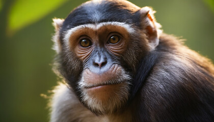 Fototapeta premium Cute Monkey Portrait in Jungle