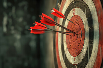 An arrow hit the target