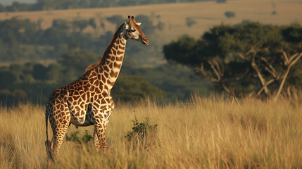 Obraz premium giraffe in the savannah