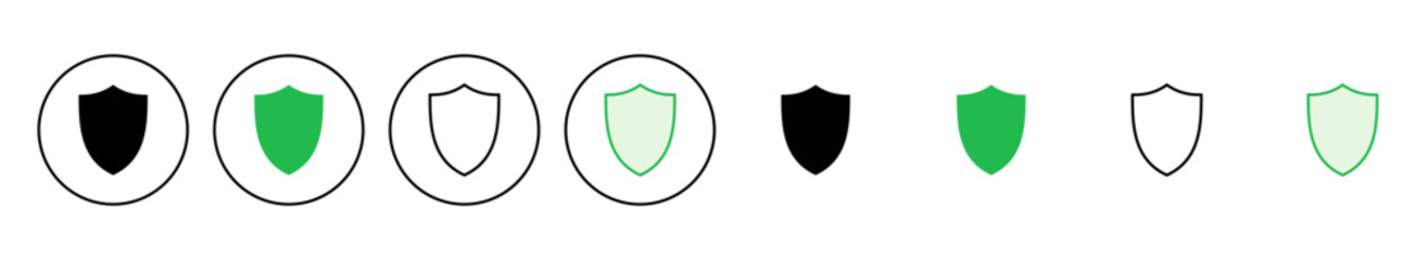 Obraz premium Shield icon set. Protection icon vector. Security vector icon