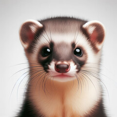 Beech marten, martes foina, Gardu&ntilde;a, Marta de haya, Куница буковая, Martes martes, Gardu&ntilde;o, high quality portrait, isolated background.