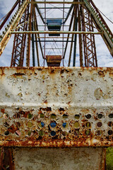 Rusty Industrial Decay and Sky Peeking Through Holes