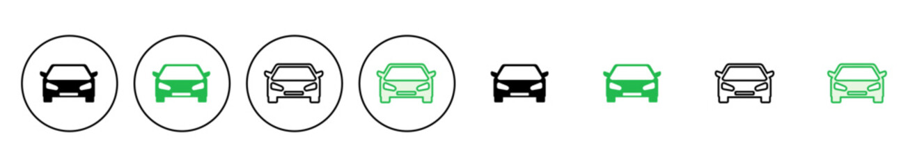 Car icon set. car vector icon. small sedan