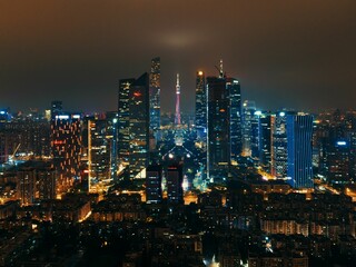 Guanghzou city aerial view