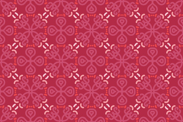 Fototapeta premium pink seamless pattern background with vintage style. suitable for textile, tile, wall decor, background, banner