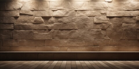 Background with smooth stone wall