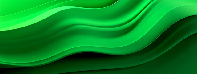 Luxury green silk texture, light smooth color satin wavy pattern for your design