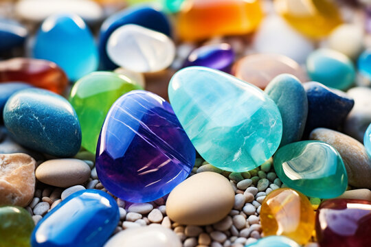 beautiful color beach stone texture