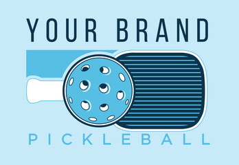 Pickle Ball Brand logo design vector