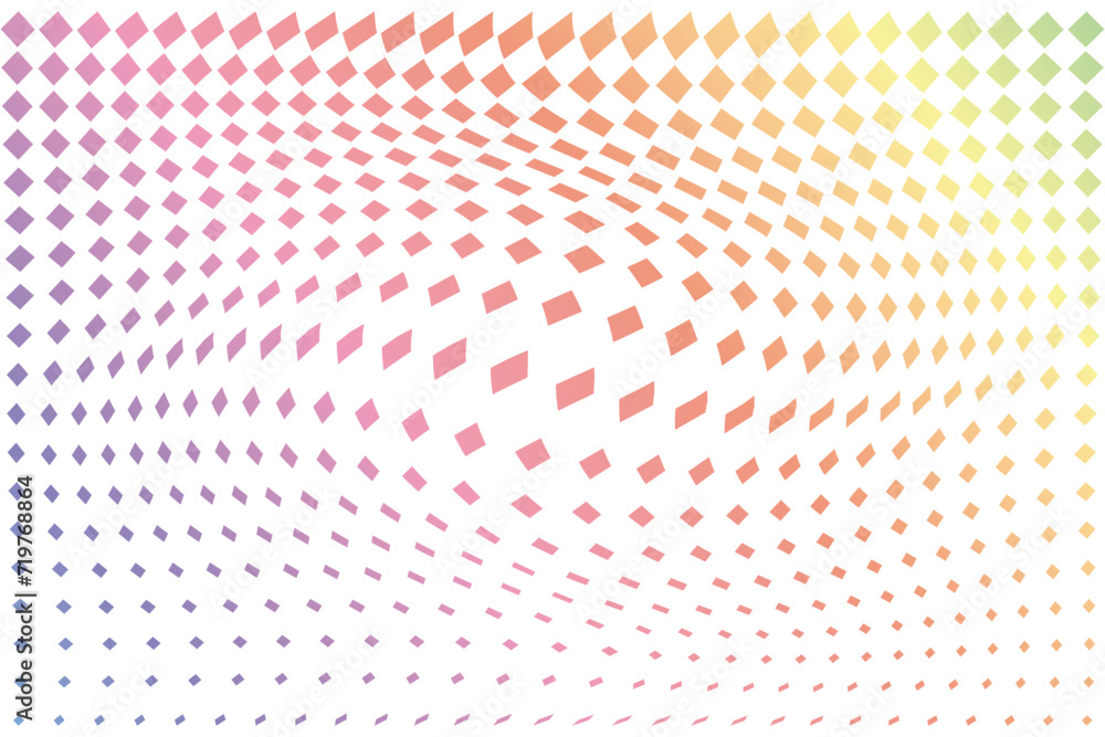 Aufkleber pop art background vector. design rhombus halftone effect gradient spectrum on white background. des