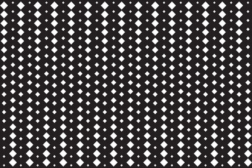 Pop art background vector. Design rhombus halftone effect gradient white on black background. Design print for illustration, textile, baner, cloth, cover, card, background, wallpaper. Set 4