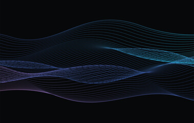 abstract background wave line curve