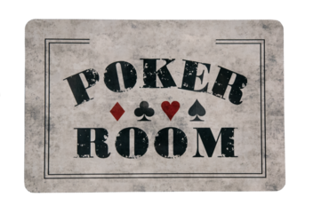 Poker Room Sign, PNG