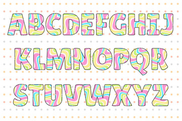 Handcrafted Easter letters color creative art typographic design